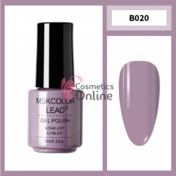 Oja Semipermanenta MSKCOLOR LEAD Soak Off UV/LED Cod 020 Rosty Pink + 1 Pigment oglinda Cadou